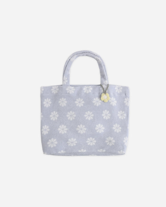 Terry Beach Bag - Periwinkle Daisy