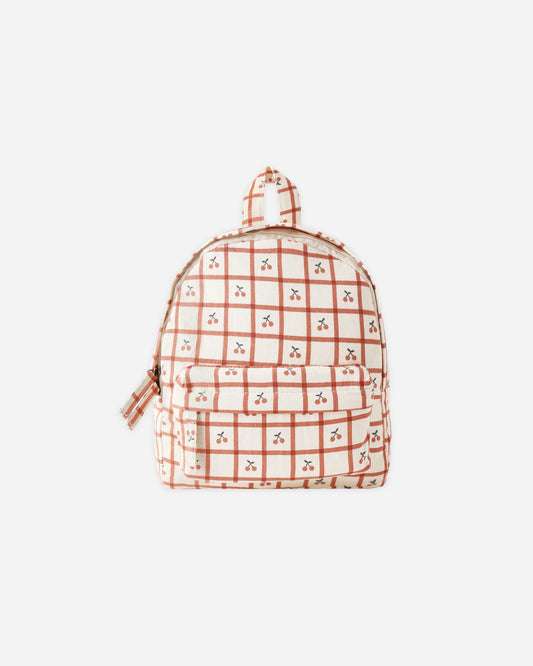 Mini Backpack - Cherry Check