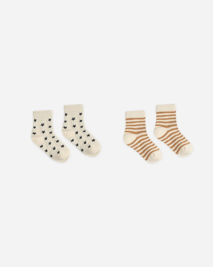 Jacquard Socks 2-Pack