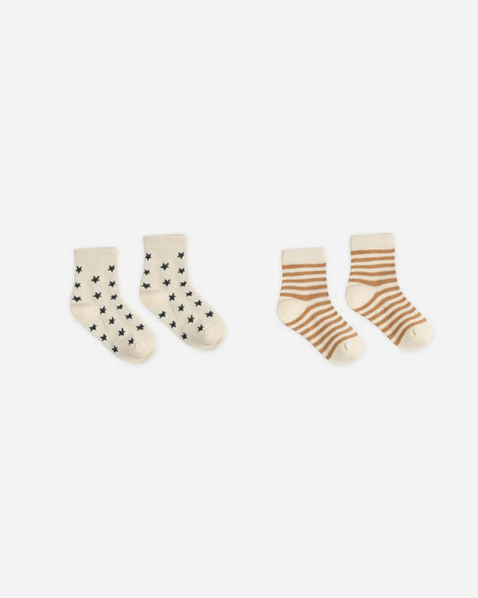 Jacquard Socks 2-Pack