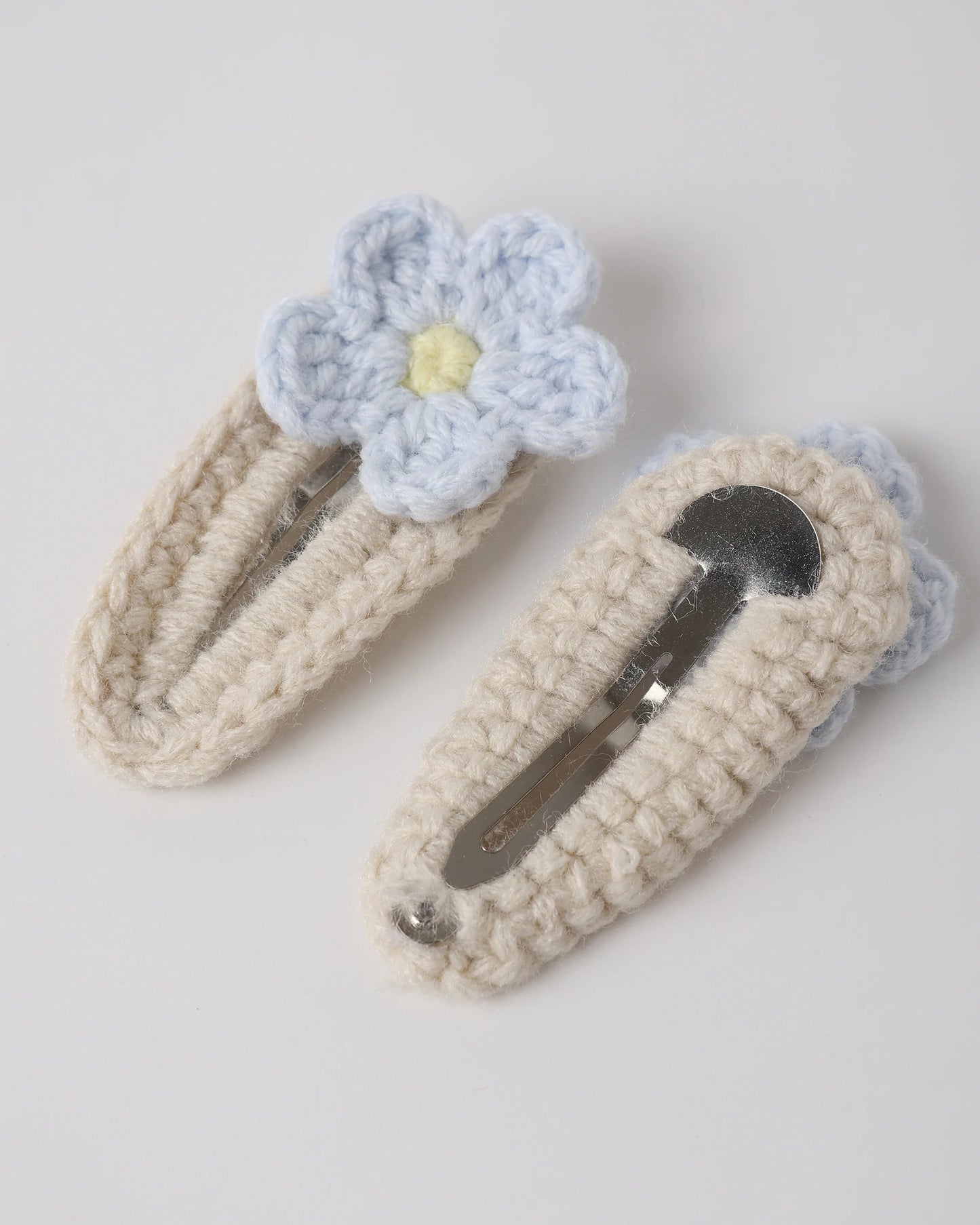 Crochet Clip Set - Natural