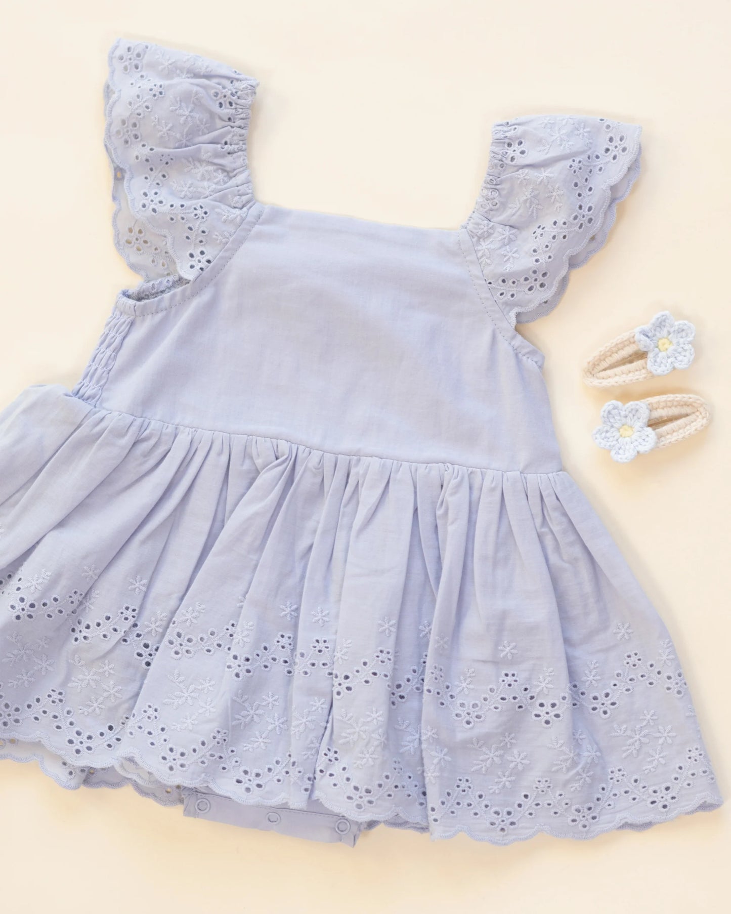 Crochet Clip Set - Natural