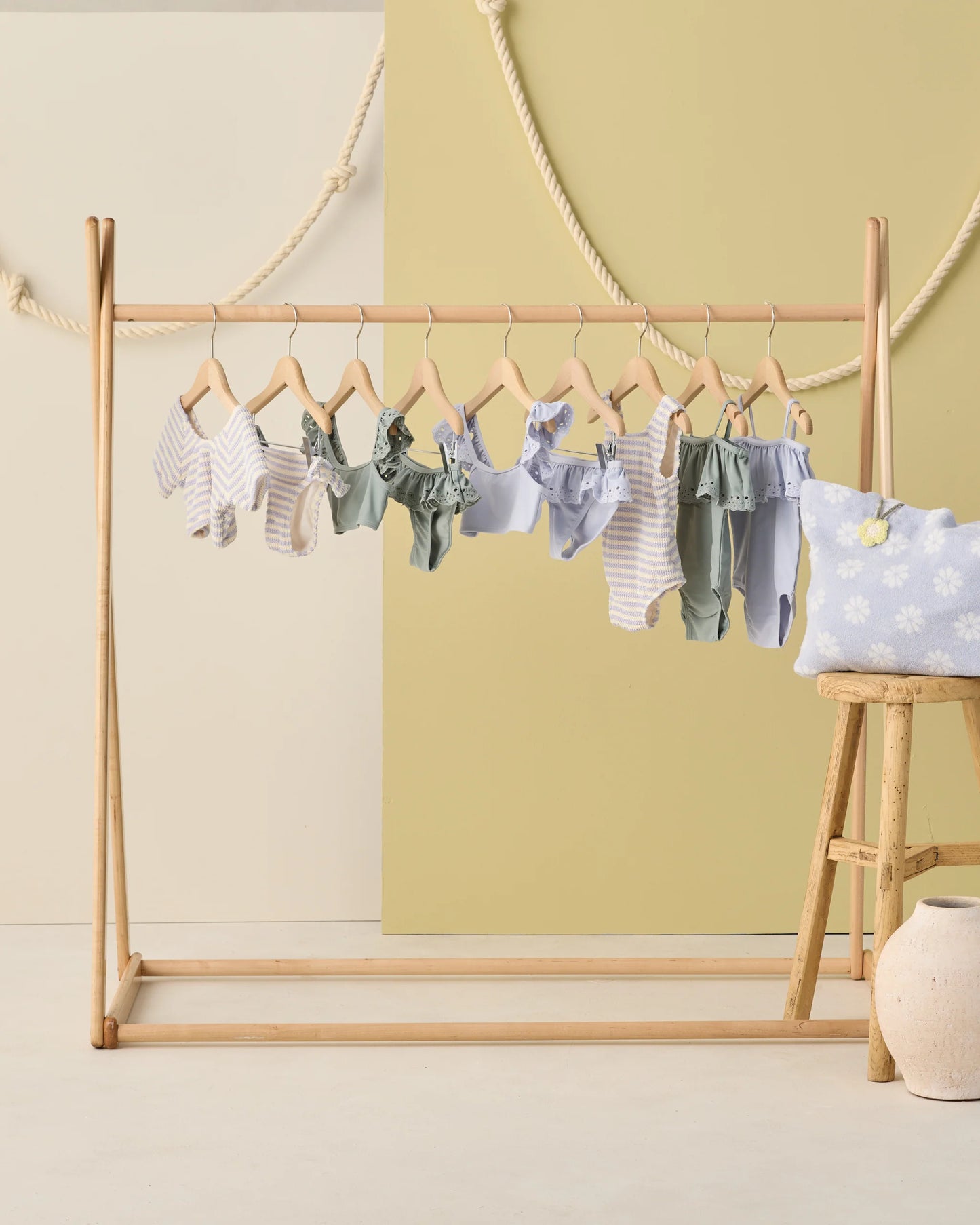 Terry Beach Bag - Periwinkle Daisy