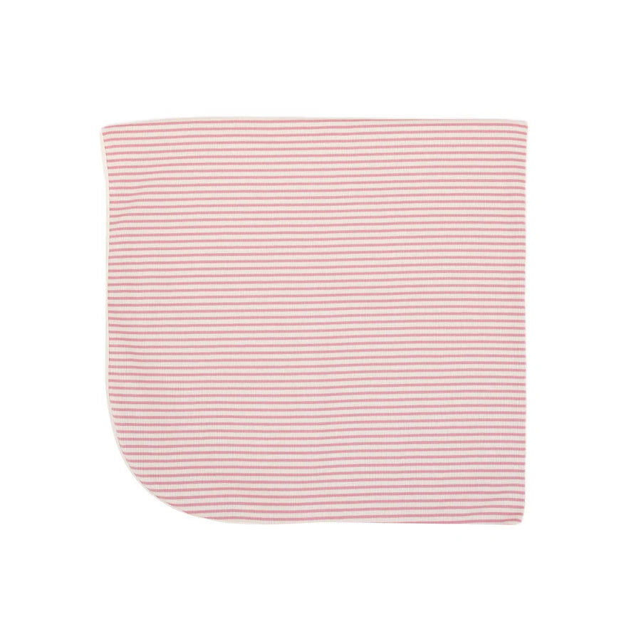 Ribbed Blanket - Mauve Stripes
