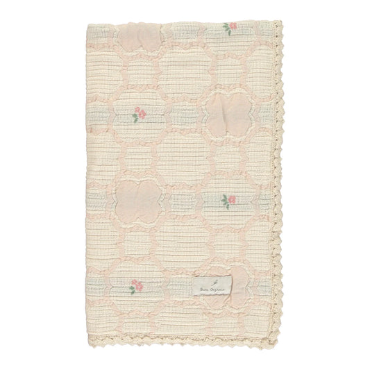 Cleo Blanket - Vintage Wallpaper Floral - Baby Size