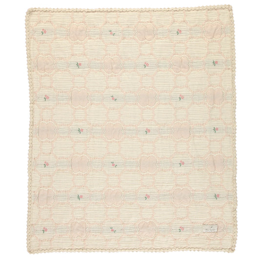 Cleo Blanket - Vintage Wallpaper Floral - Baby Size