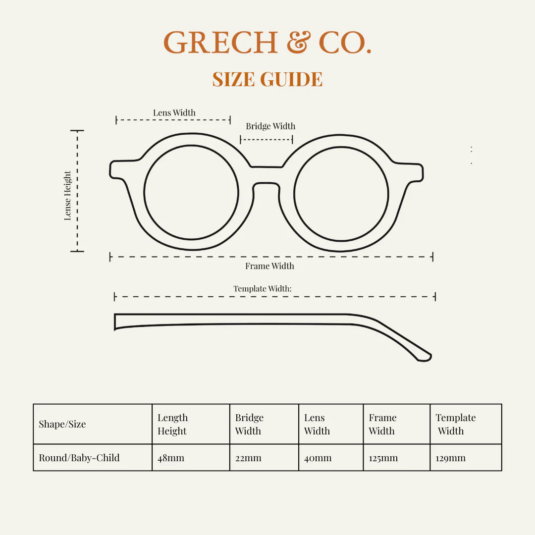 Original Round Sustainable Sunglasses - Bio Based - Bendable - Polarized - Bubble Gum (18M-10Y)