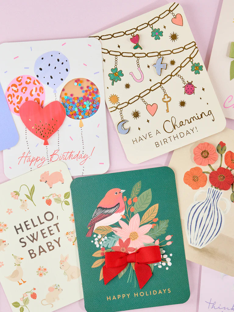 Charming Birthday Deluxe Greeting Card