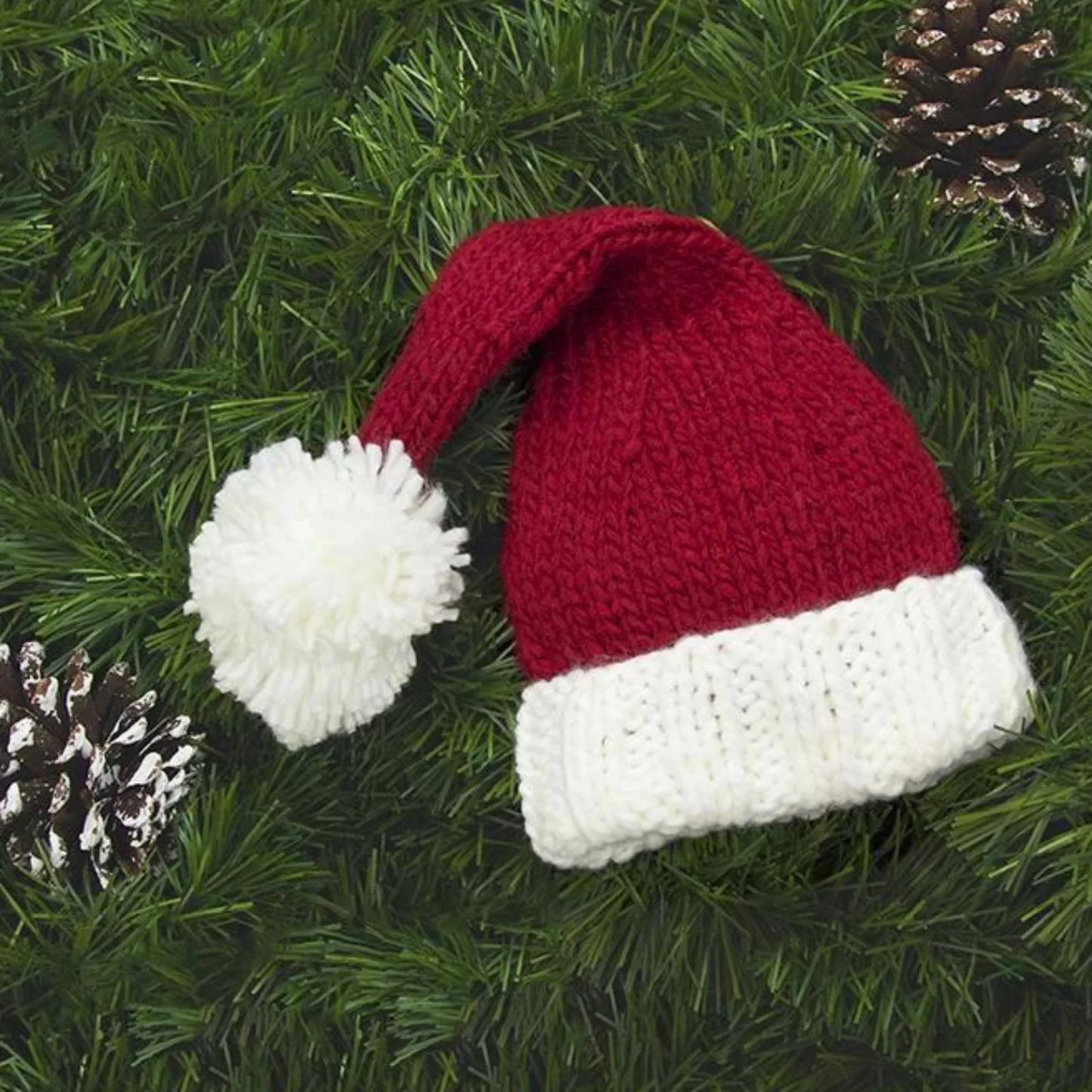 The Blueberry Hill- Nicholas Santa Knit Hat-Small