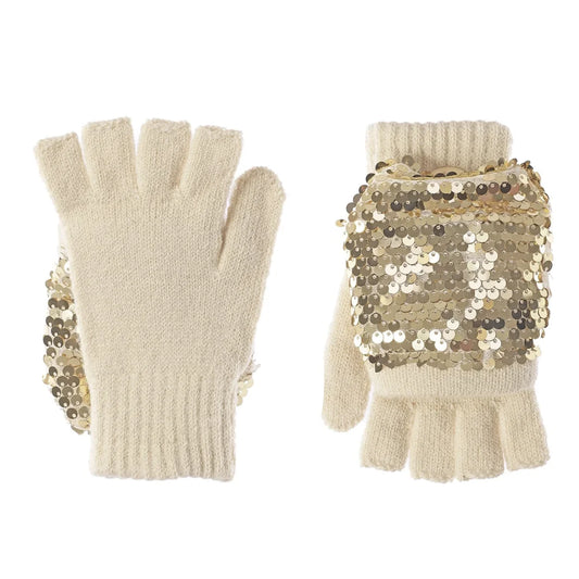 Shimmer Sequin Knitted Gloves (3-6 Years)