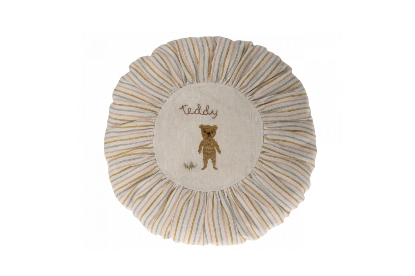 Cushion , Round small - Teddy , striped