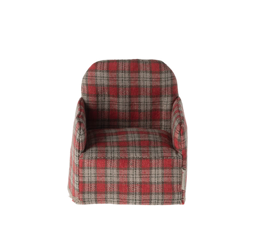 Chair Mouse - Red Checker