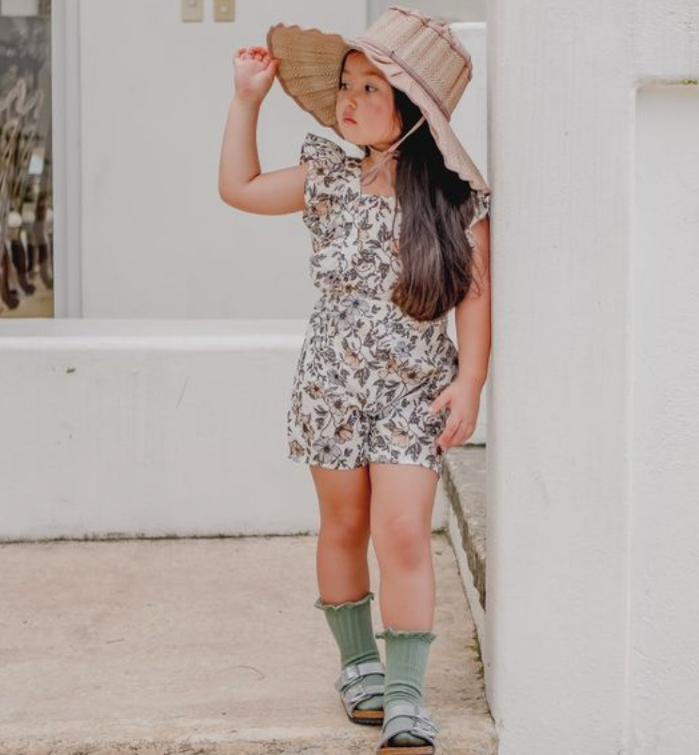 Lili - Lace Trim Ribbed Ankle Socks - 640 - 7.5/10