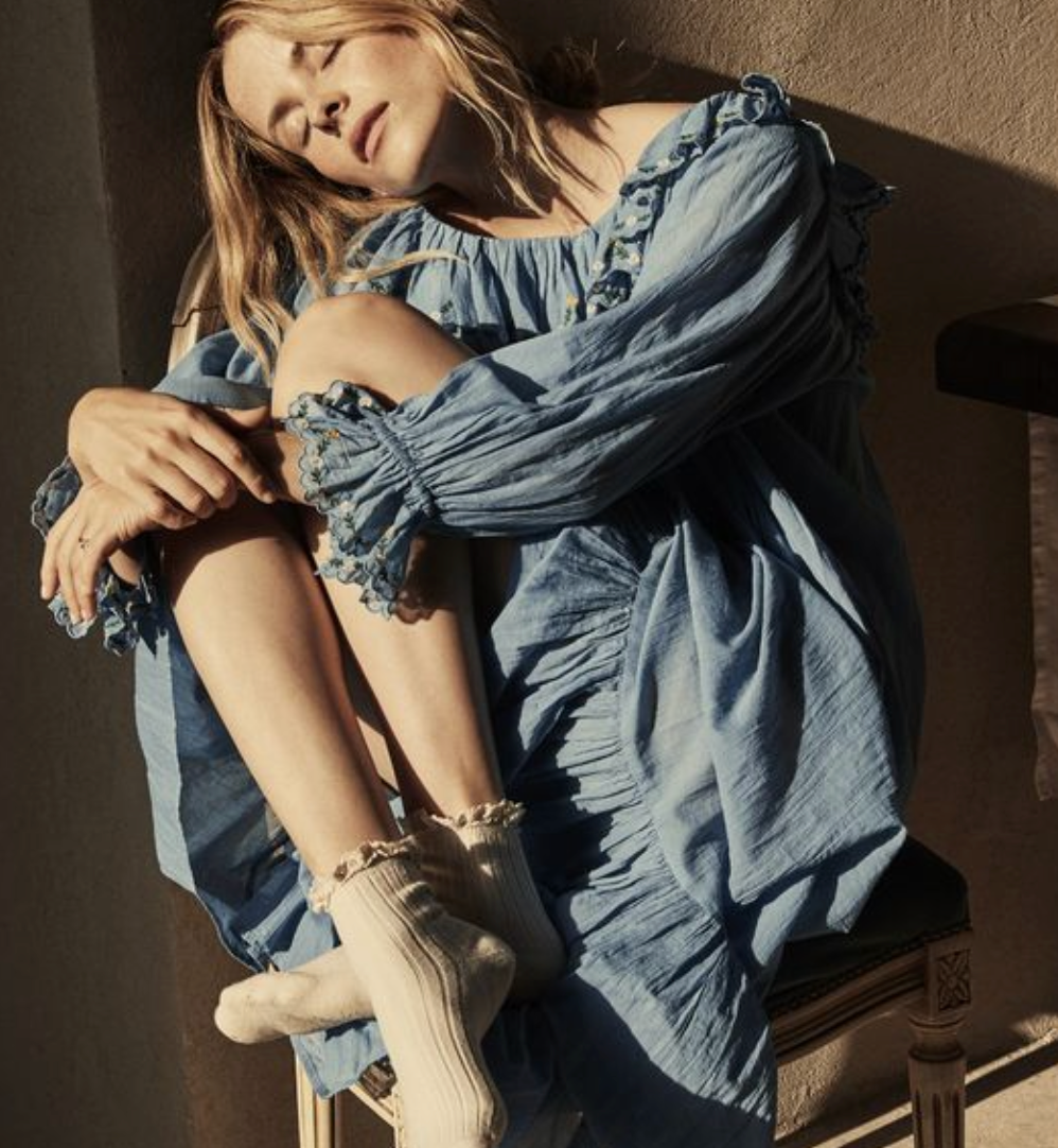 Lili - Lace Trim Ribbed Ankle Socks - 640 - 7.5/10