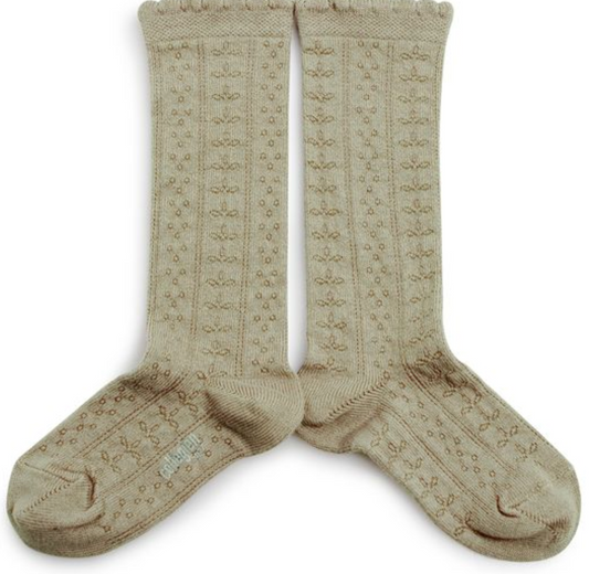 Juliette - Pointelle Organic Cotton Knee - 876 - 1/3.5