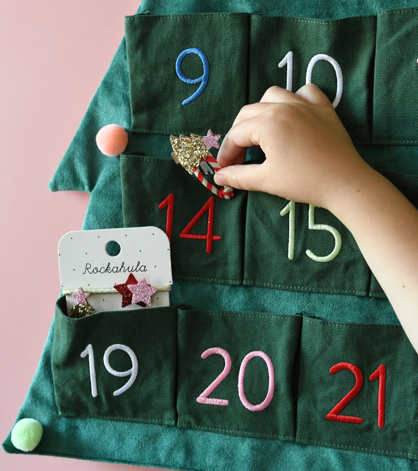 Stripy Christmas Tree Clips