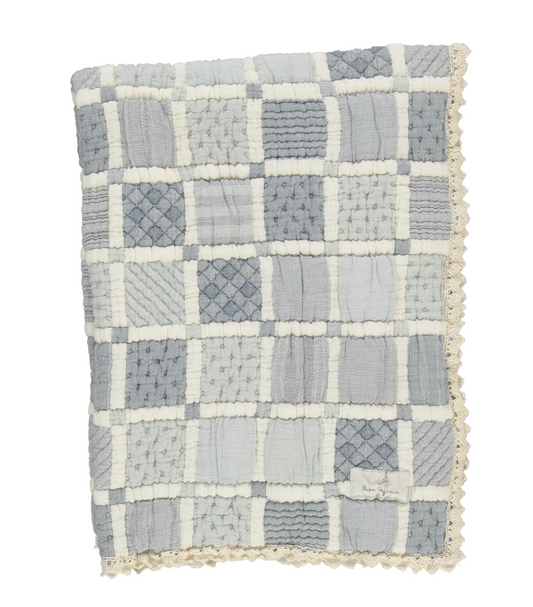 Mai Blanket - Blue Patchwork - Baby Size