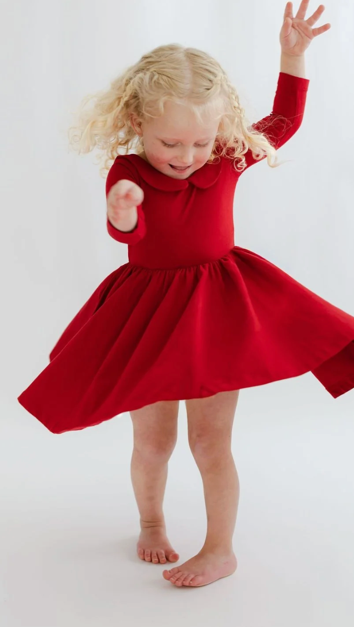 3/4 Sleeve Twirl Dress