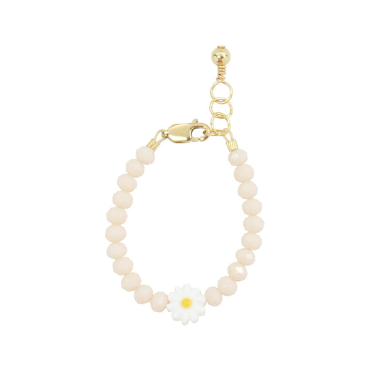 Daisy Baby Bracelet - 5.5" Gold Filled - Seashell