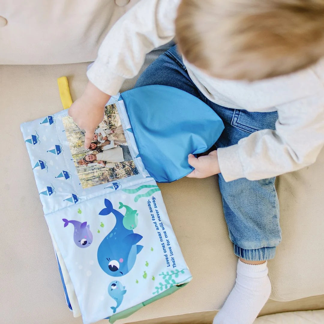 Interactive Soft Crinkle album for Baby - I Love You! - Boxed