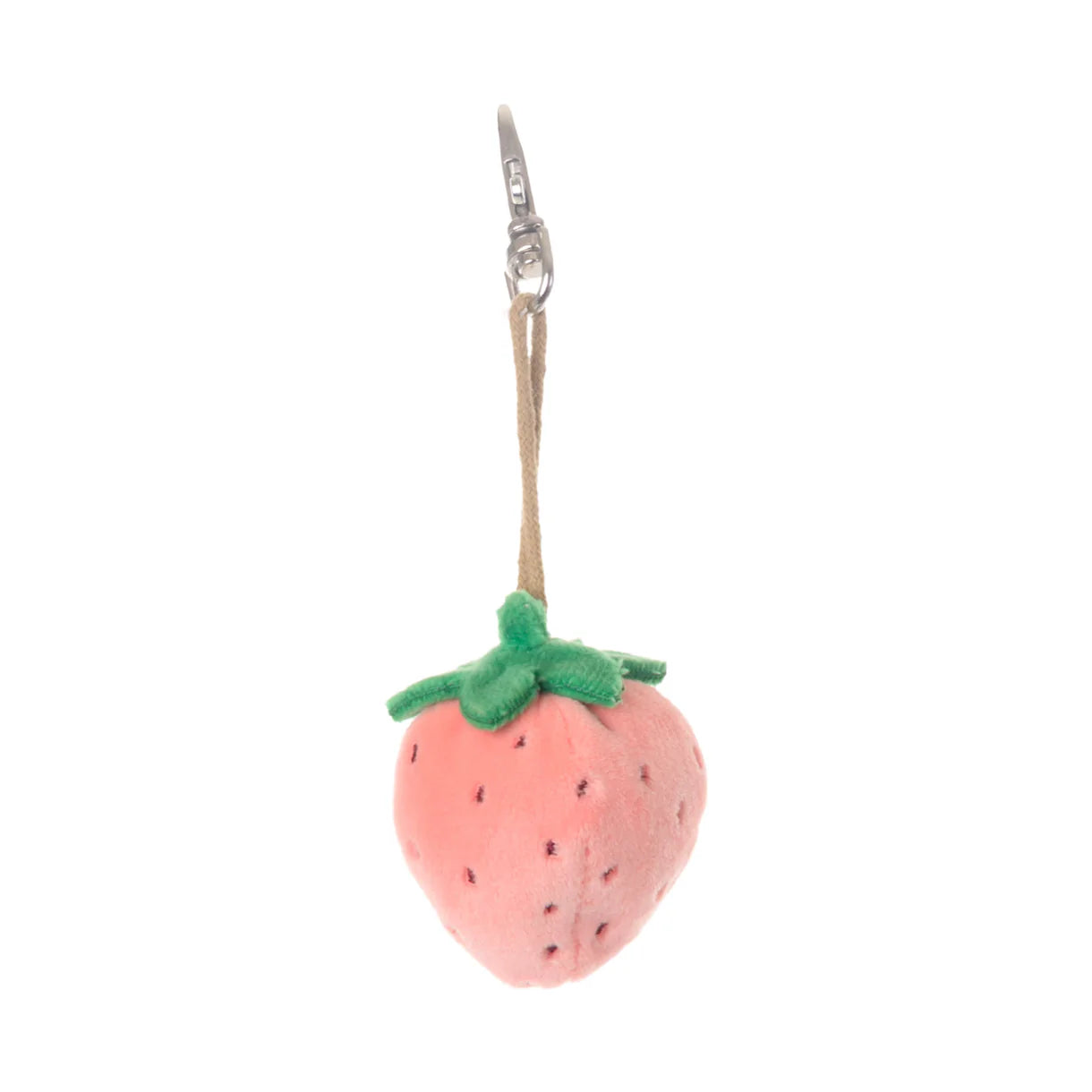 Pink Strawberry Bag Charm