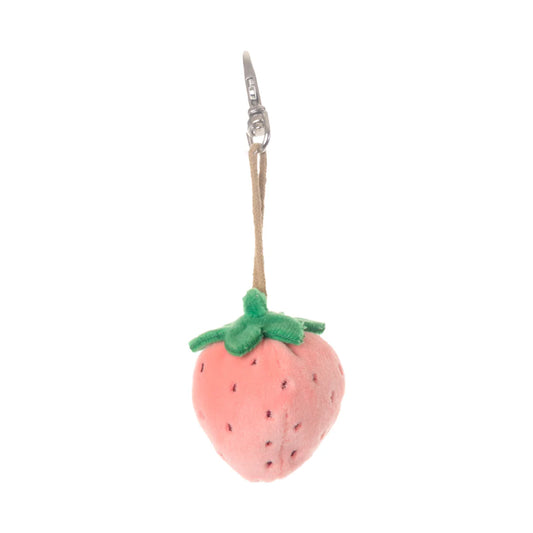 Pink Strawberry Bag Charm