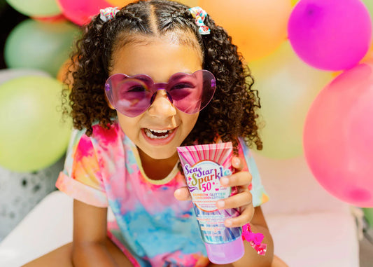 Sea Star Sparkle Party Cake SPF 50 Glitter Sunscreen