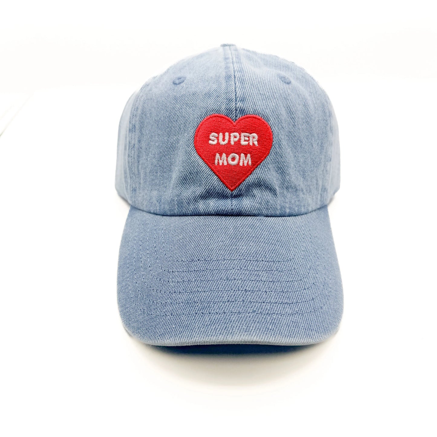 Super Mom Baseball Hat - Denim - Adult