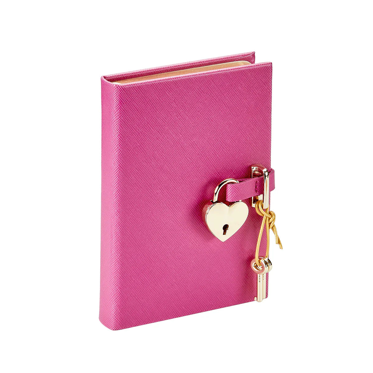 Heart Lock Journal Pink