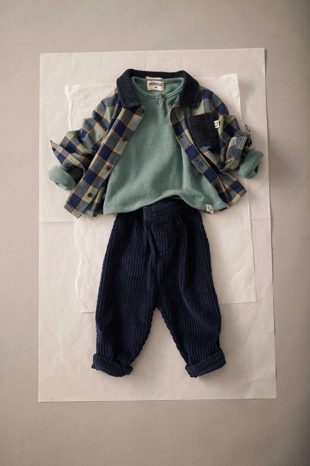 Check Flannel Baby Shirt