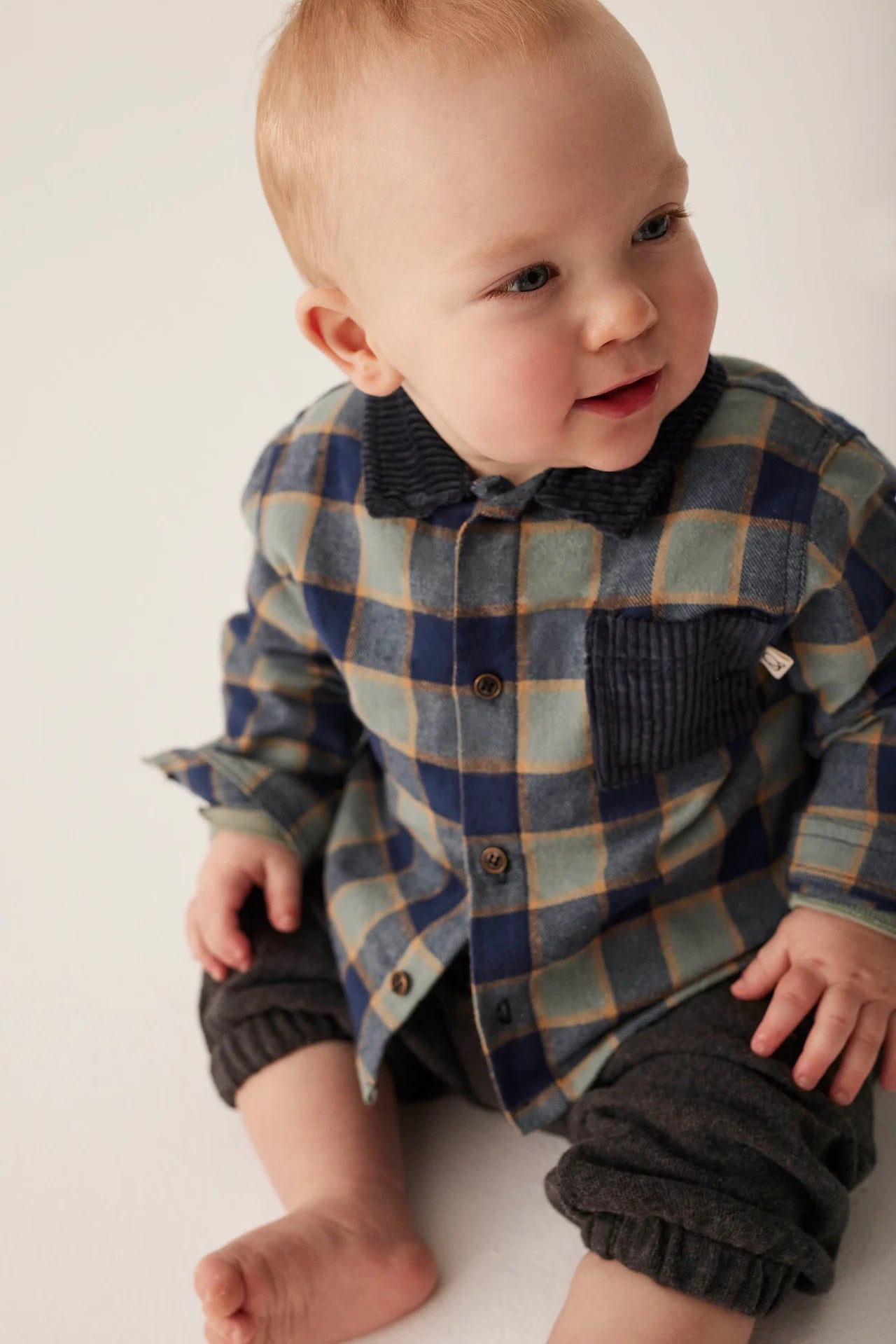 Check Flannel Baby Shirt