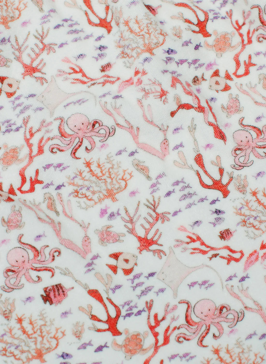 Rosy Coral Reef Swim Poncho