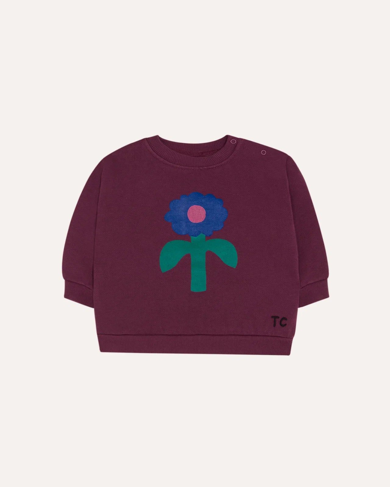Big Blue Daisy Baby Sweatshirt