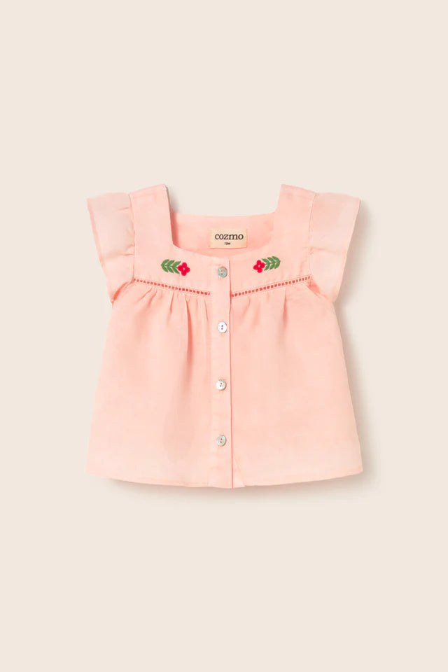 Cotton Linen Baby Blouse
