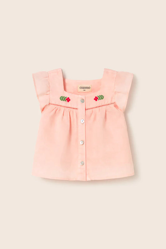 Cotton Linen Baby Blouse