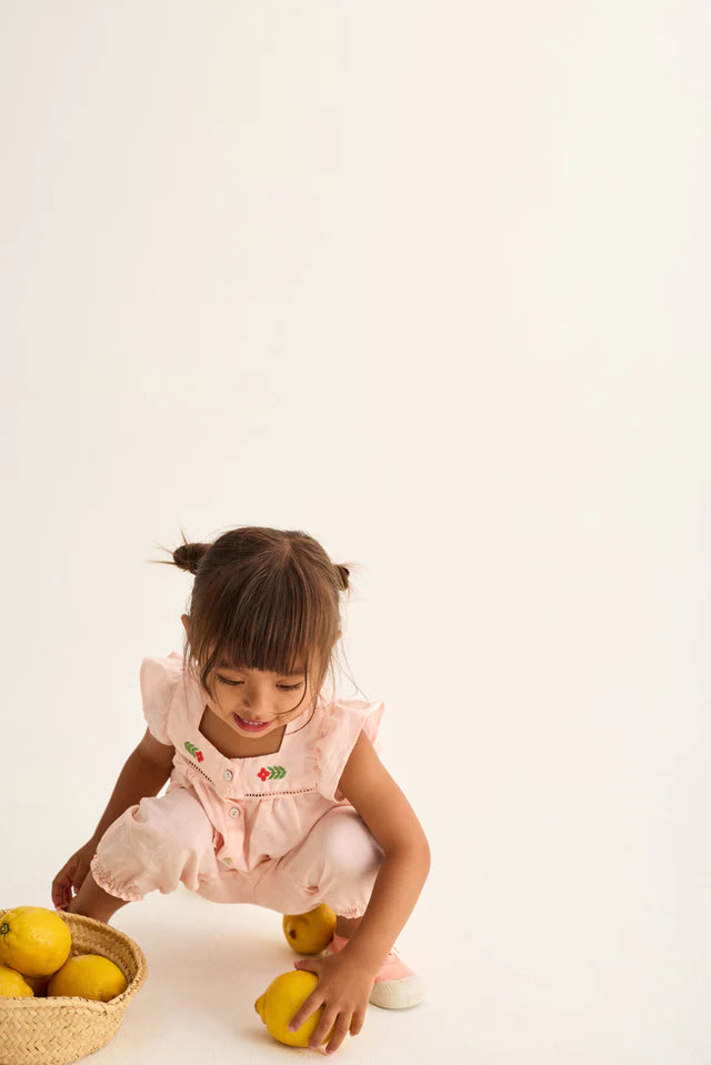 Cotton Linen Baby Blouse