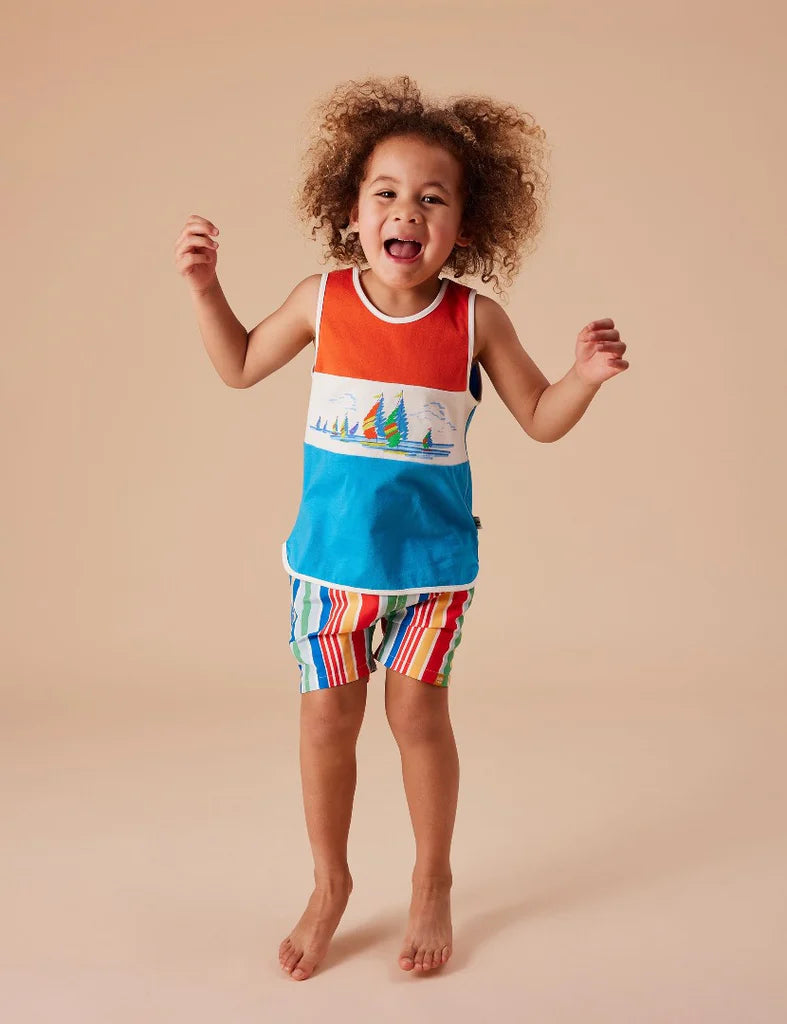 Bold Stripe Board Shorts