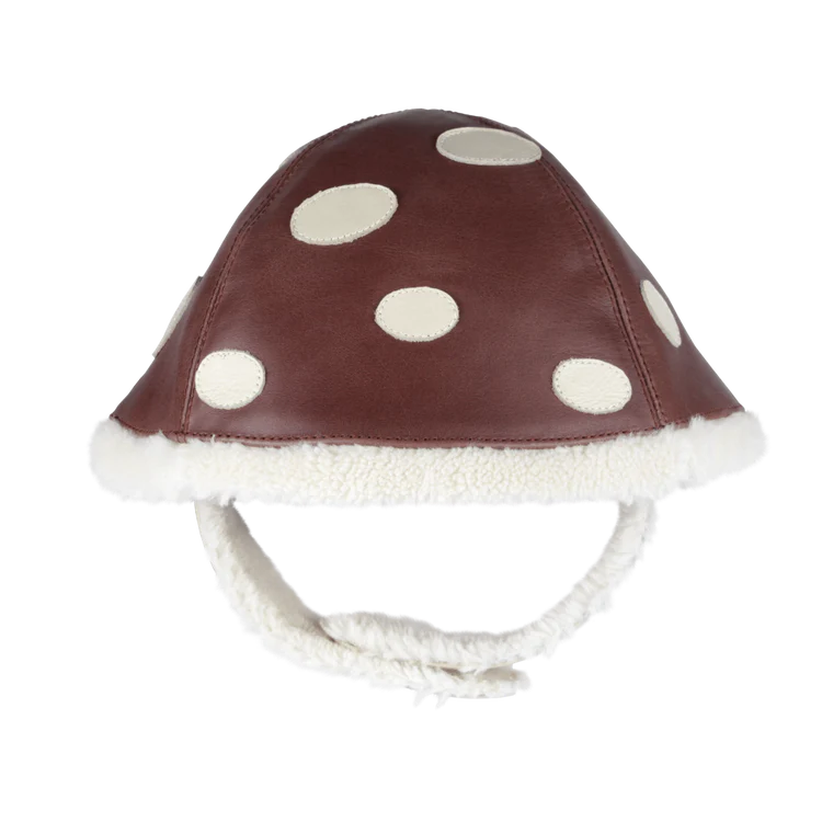 Wilder Hat / Toadstool Burgundy Leather 3-4Y