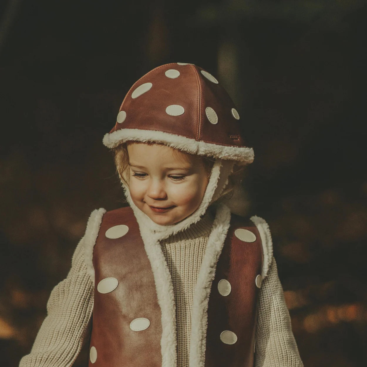 Wilder Hat / Toadstool Burgundy Leather 3-4Y