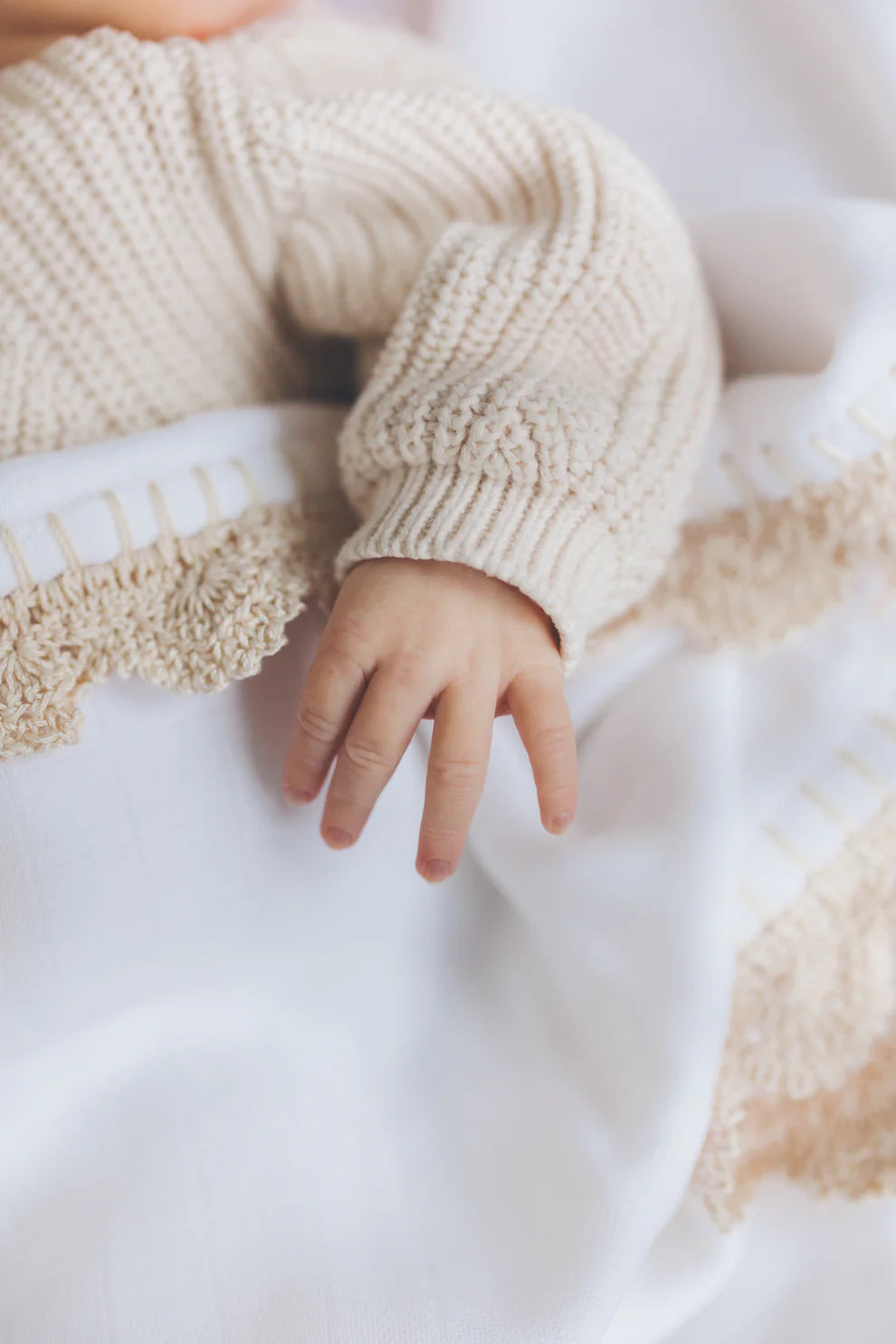 Triple Swaddle Blanket - Biege