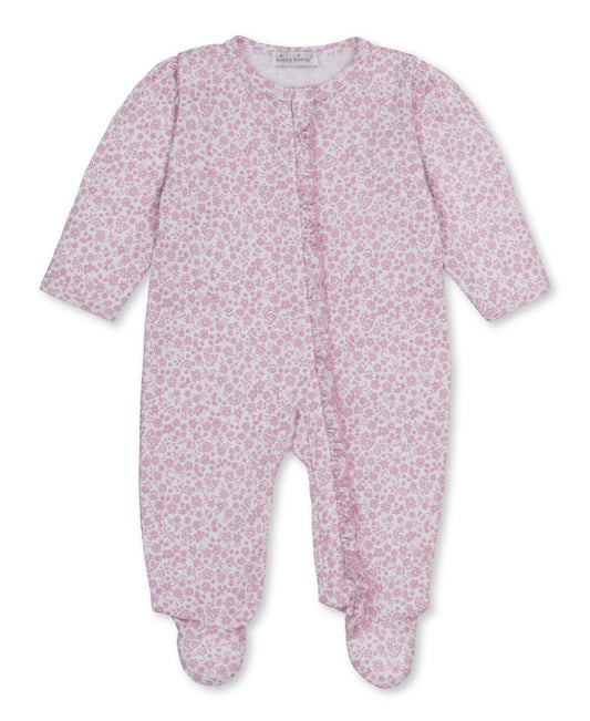 Fall Blooms Patterned Zip Footie
