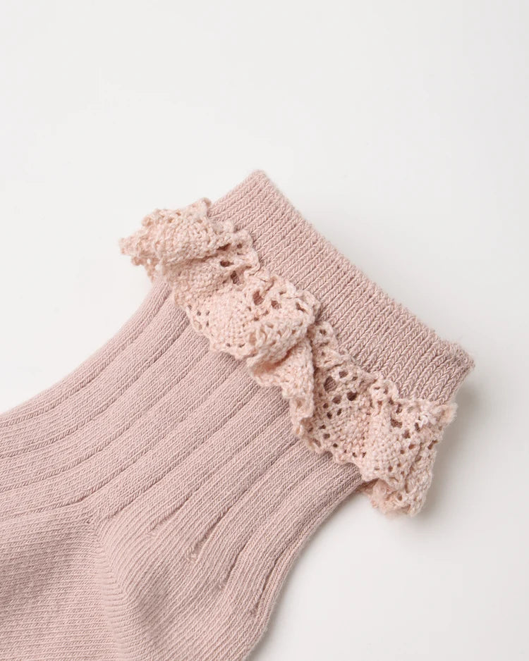 Lace Trim Socks 2-Pack