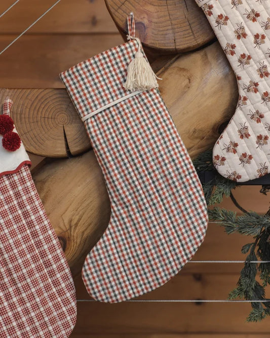 Noel Stocking - Holiday Gingham