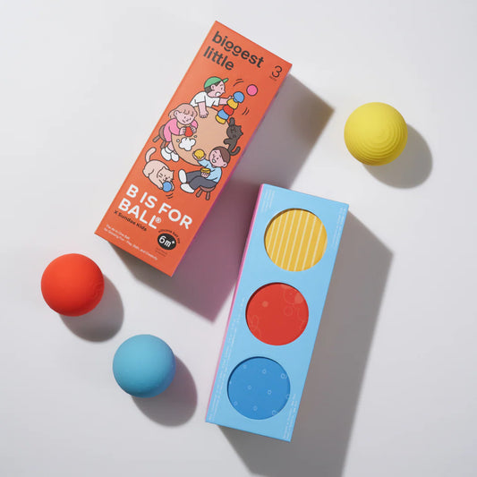 B is for Ball - 3 Ball Set in "Choo Choo" Train Toy Box