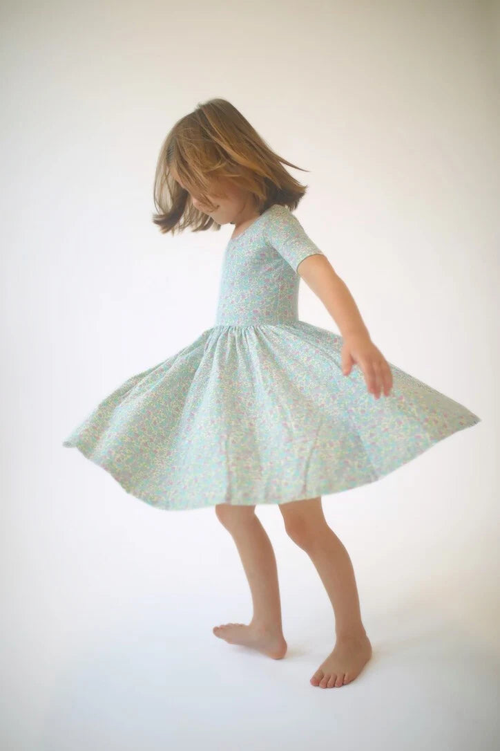 Short Sleeve Twirl Dress