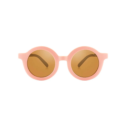 Original Round Sustainable Sunglasses - Bio Based - Bendable - Polarized - Blush Bloom (18M-10Y)