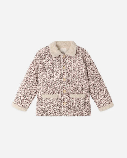 Quilted Collared Coat