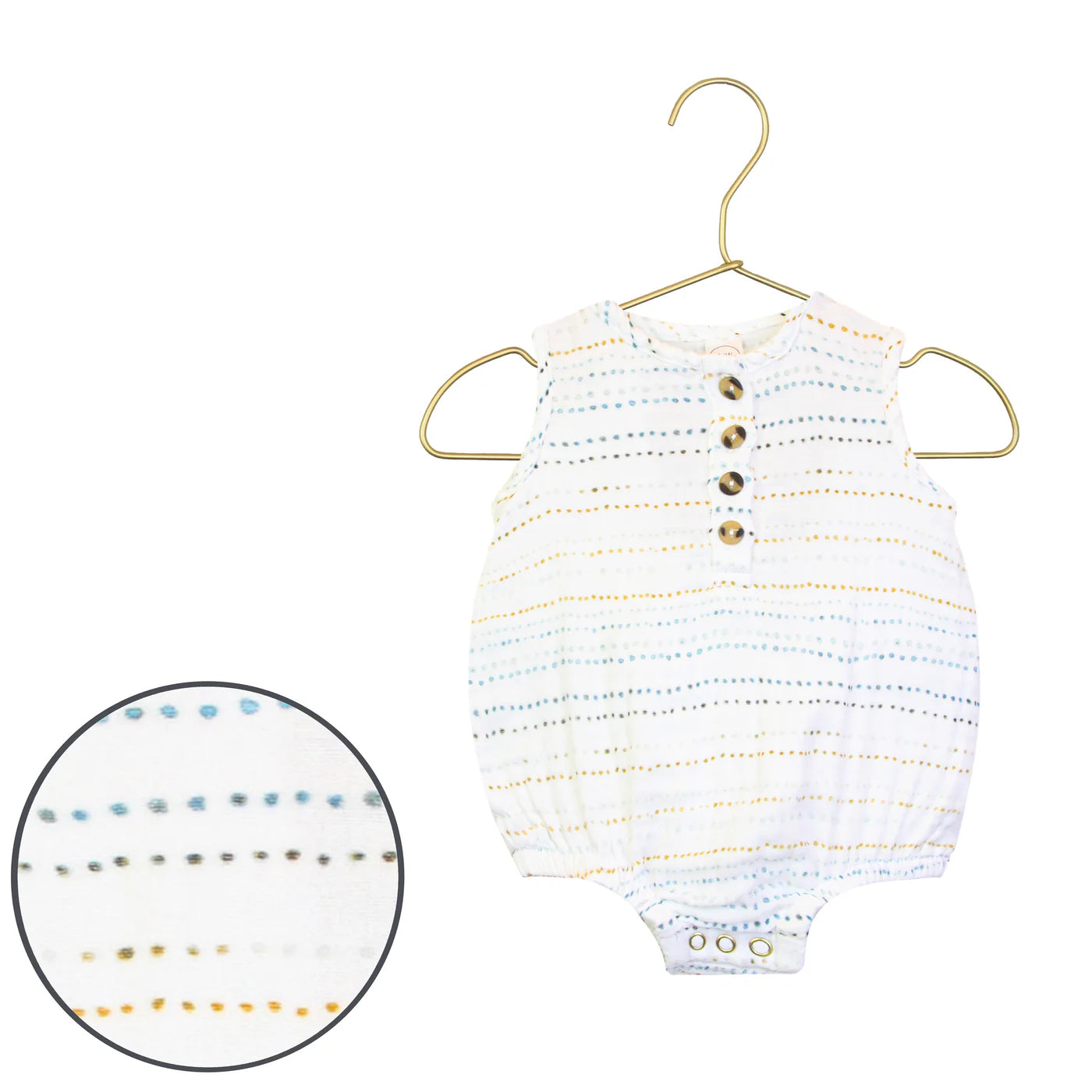 Cloud Muslin Bubble Romper