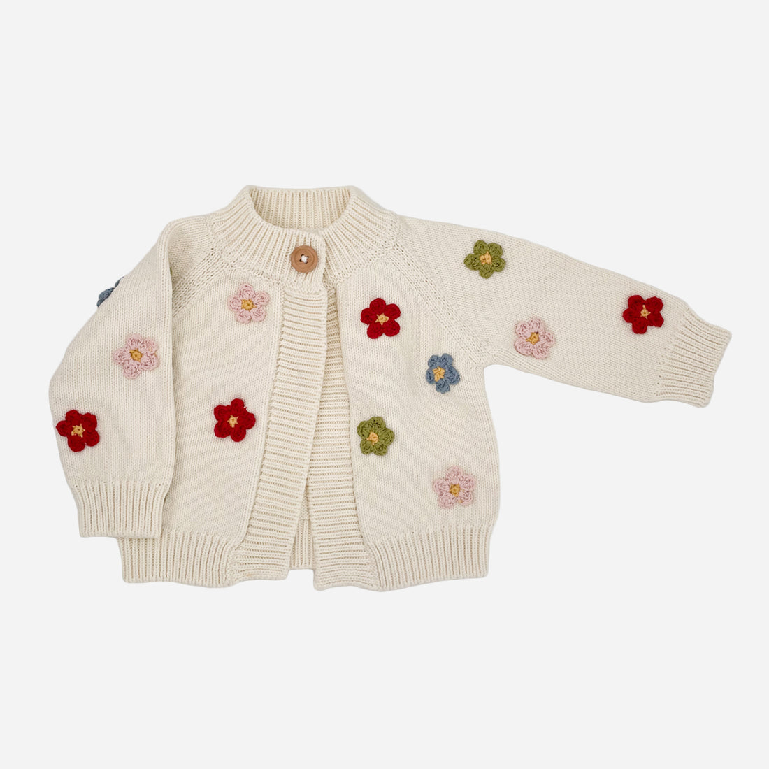 Cotton Flower Cardigan Multi 2-3Y