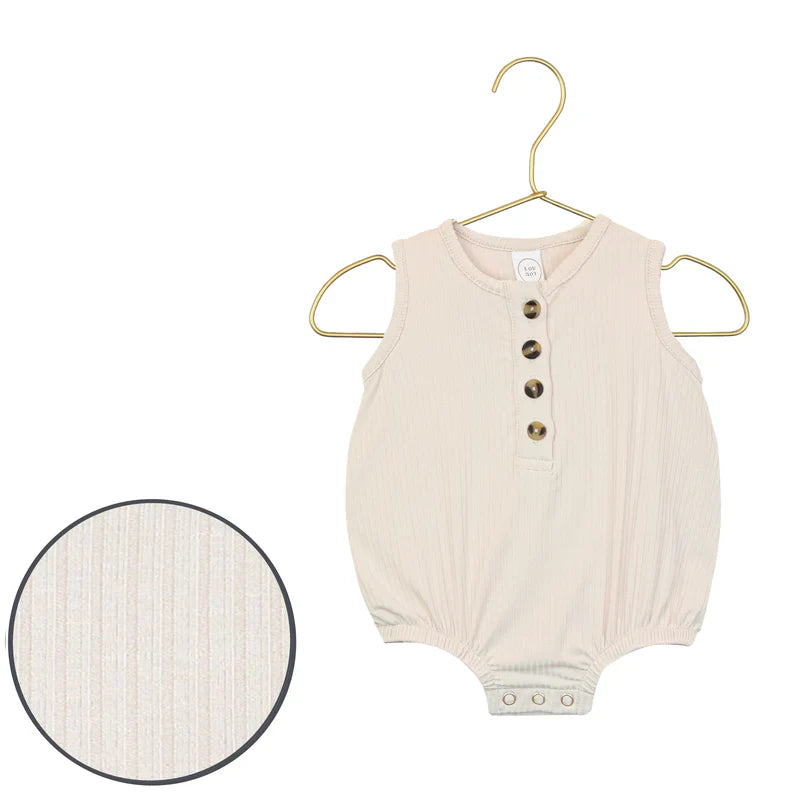 Ribbed Bubble Romper